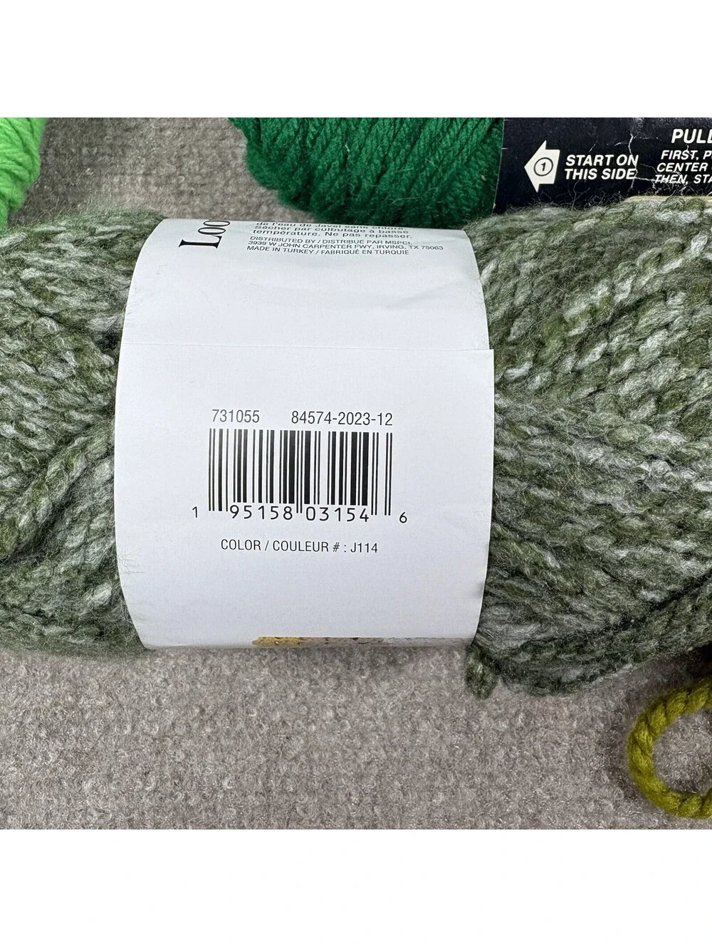 Mixed Yarn Lot Greens Crochet Knitting Craft Lion Loop/Thread Coats Red Heart